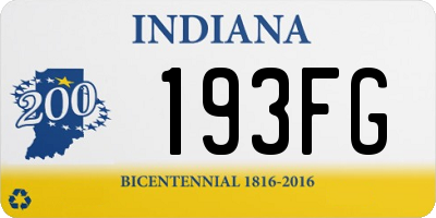 IN license plate 193FG