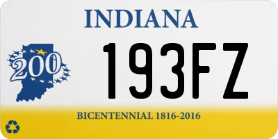 IN license plate 193FZ