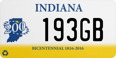 IN license plate 193GB