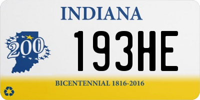 IN license plate 193HE