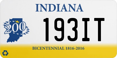 IN license plate 193IT