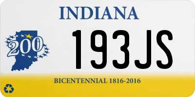 IN license plate 193JS