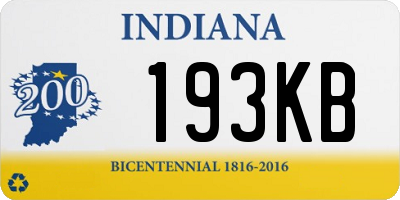IN license plate 193KB