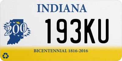 IN license plate 193KU