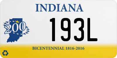 IN license plate 193L