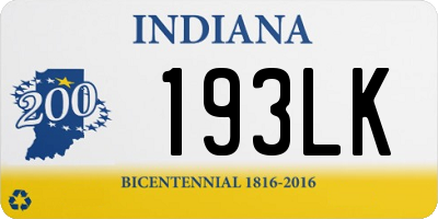 IN license plate 193LK