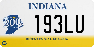 IN license plate 193LU