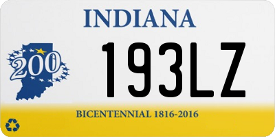 IN license plate 193LZ