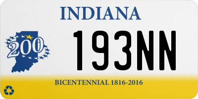 IN license plate 193NN