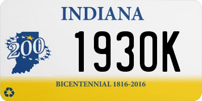 IN license plate 193OK