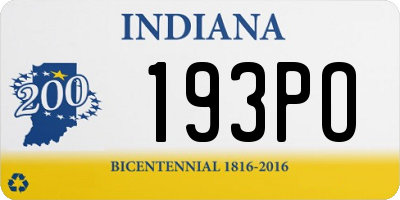 IN license plate 193PO