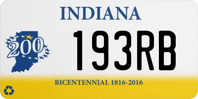 IN license plate 193RB