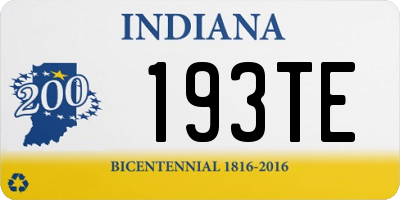 IN license plate 193TE