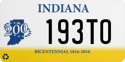 IN license plate 193TO