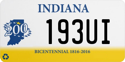 IN license plate 193UI