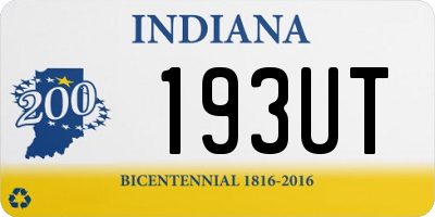 IN license plate 193UT