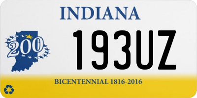 IN license plate 193UZ