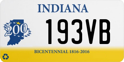 IN license plate 193VB