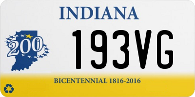 IN license plate 193VG