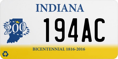 IN license plate 194AC