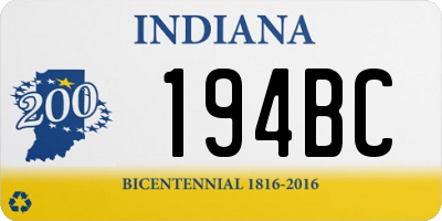 IN license plate 194BC