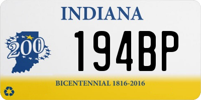 IN license plate 194BP