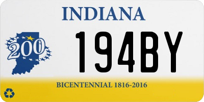 IN license plate 194BY