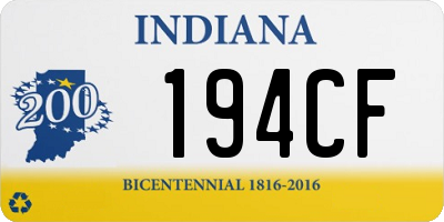 IN license plate 194CF