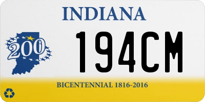 IN license plate 194CM