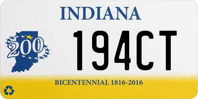 IN license plate 194CT