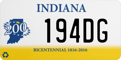 IN license plate 194DG