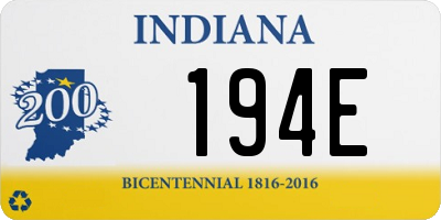 IN license plate 194E