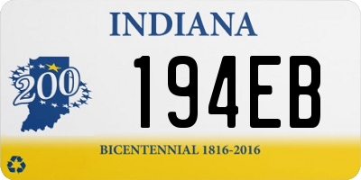 IN license plate 194EB