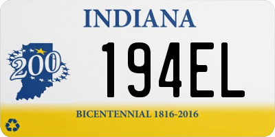 IN license plate 194EL