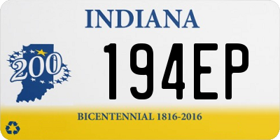 IN license plate 194EP