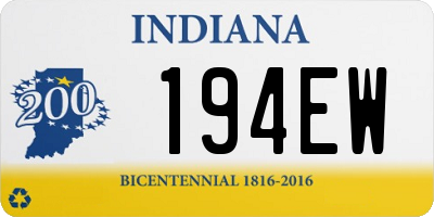 IN license plate 194EW