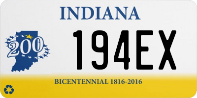 IN license plate 194EX