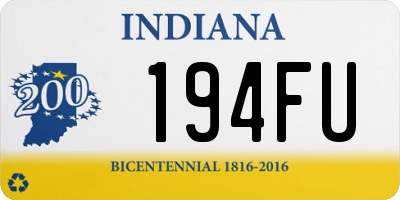 IN license plate 194FU