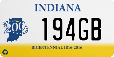 IN license plate 194GB