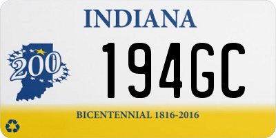 IN license plate 194GC