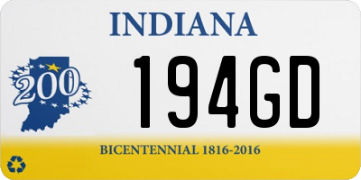 IN license plate 194GD