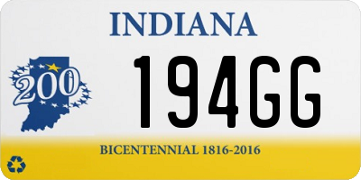 IN license plate 194GG