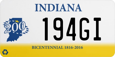 IN license plate 194GI