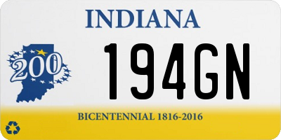 IN license plate 194GN