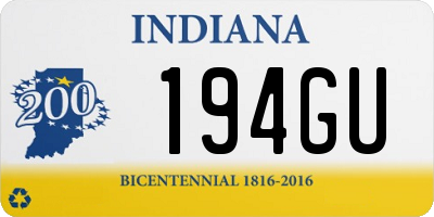 IN license plate 194GU