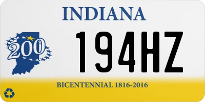 IN license plate 194HZ