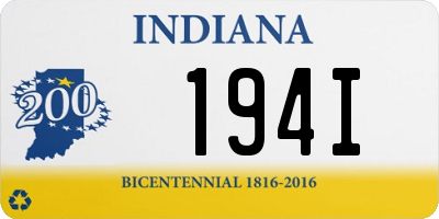 IN license plate 194I