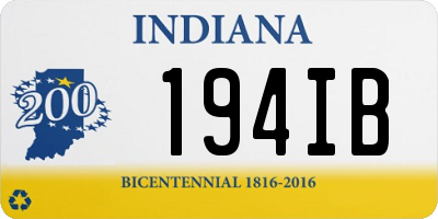 IN license plate 194IB