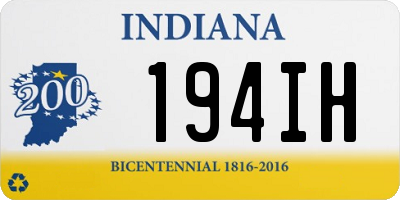 IN license plate 194IH
