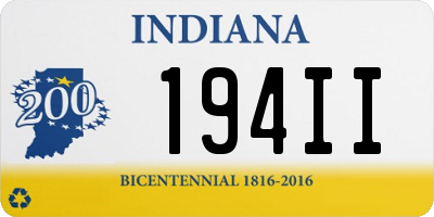 IN license plate 194II